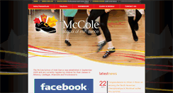 Desktop Screenshot of mccoleschoolofirishdance.ie