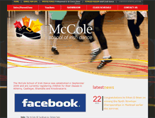 Tablet Screenshot of mccoleschoolofirishdance.ie